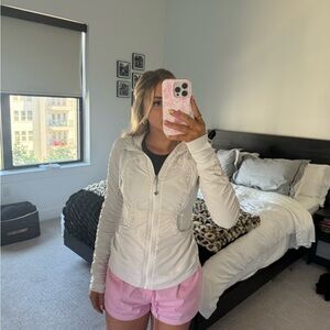 Lululemon white dance studio jacket